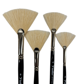 Šeriniai vėduokliniai teptukai Kolibri