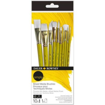 Sintetinių 10 vienetų teptukų rinkinys Daler Rowney