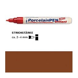 Markeris porcelianui rudas 2-4mm