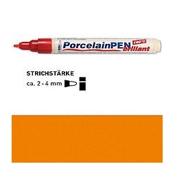 Markeris porcelianui oranžinis 2-4mm