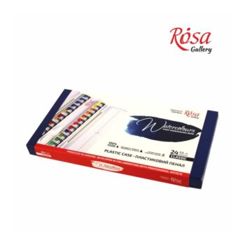 Profesionali Rosa Gallery 24 spalvų akvarelė   uždaromoje dėžutėje