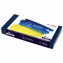 Profesionalini akvarelė Rosa Gallery 35 spalvų metalinėje dėžutėje