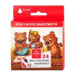 Vaškinių kreidelių 24 spalvų rinkinys