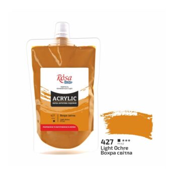 Akriliniai dažai ochra šviesi 200ml Rosa studio (427)