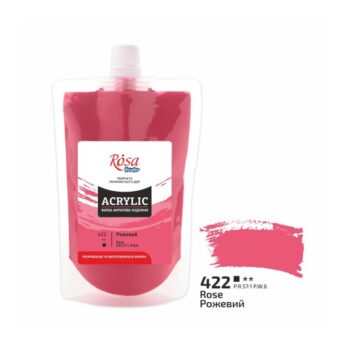 Akriliniai dažai rožiniai 200ml Rosa studio (422)