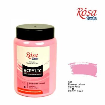 Akriliniai dažai šviesiai rožiniai 400ml Rosa Studio ( 421)