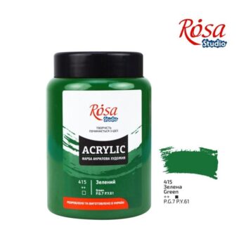 Akriliniai dažai žali 400ml Rosa Studio (415)