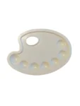 Paletė plastikinė ovali 16,5x23,5 cm