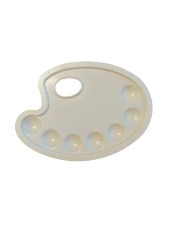 Paletė plastikinė ovali 16,5x23,5 cm